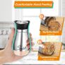 Brand New Salt and pepper shaker set, matte stainless steel with glass base, spice shaker Image 4