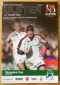2006 Ulster v London Irish - Heineken Cup Programme