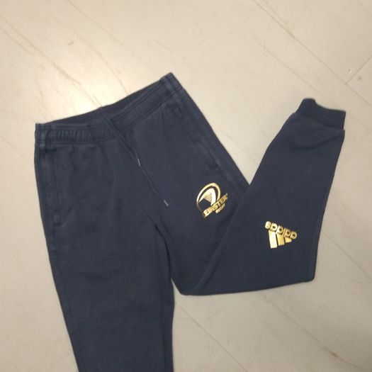 FREE POST Leinster (S) Rugby Joggers adidas Tracksuit Bottoms Pants Trousers Navy Dublin Small