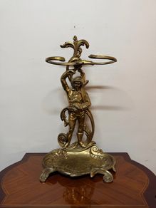 Early 20th Century French Brass Umbrella or Walking Stick Stand