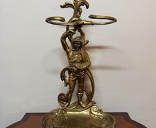 Early 20th Century French Brass Umbrella or Walking Stick Stand