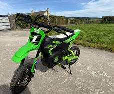 24v Electric Kids Dirt Bike - Green