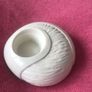 Belleek Living Porcelain Sandwave Ivory Tealight Voitive Candle Holders x2 Image 4