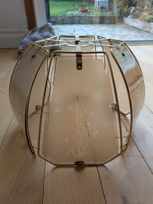 Vintage Glass Pendant Lampshade