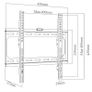 TV Wall Mount Bracket Flat Fixed 32-55" Image 2