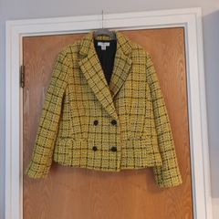 Primark Yellow  Tweed Style Box Jacket.    S.14.   B.N.W.T