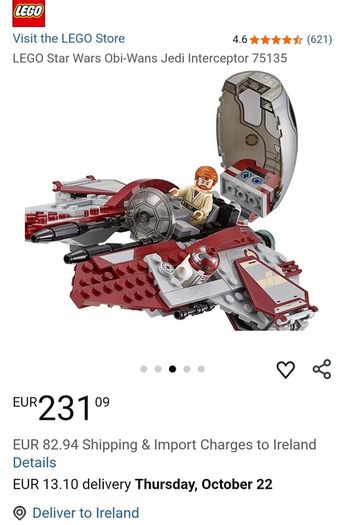 90 Euro Each!! - Lego Star Wars - Retired Sets