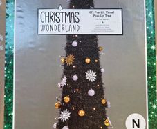 Pop Up 6ft Tinsel Christmas Tree