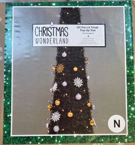 Pop Up 6ft Tinsel Christmas Tree
