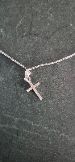 Authentic Swarovski Crystal Cross Pendant Necklace