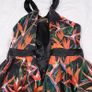 Karen Millen Black Orange Bird of Paradise Floral Halter Neck Fit and Flare Dress 14UK/42EU Image 8