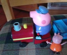 Grandpa pig with train set and figures