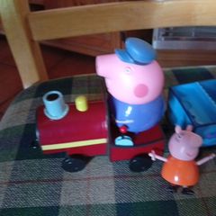 Grandpa pig with train set and figures