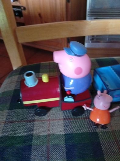 Grandpa pig with train set and figures