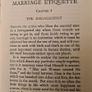 Marriage Etiquette. How To Arrange A Wedding By "best Man".  FIRST EDITION. Paperback In Good Condition. Image 7