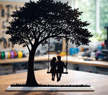 Romantic Swing Tree Decor - Desktop Ornament Centerpiece