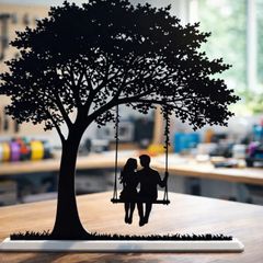 Romantic Swing Tree Decor - Desktop Ornament Centerpiece