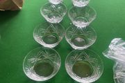 12 small crystal bowls
