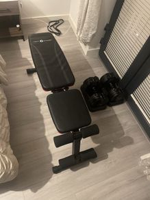 Adjustable Dumbbells and Bench