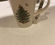 Spode Christmas Tree Mug and Spoon Set - as new