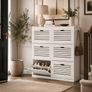 XL shoe storage Stylish & Functional Shoe Cabinet with 6 Flaps Image 7