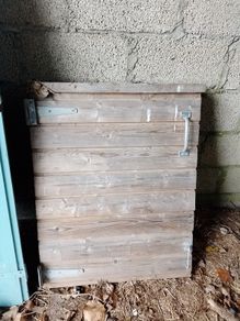 Traditional wooden garden gate