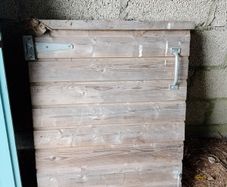 Traditional wooden garden gate