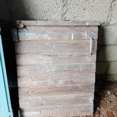 Traditional wooden garden gate