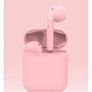 08445 i12 TWS Pink Universal Bluetooth Earbuds With Charging Dock Image 4