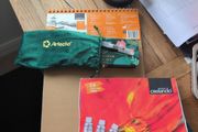 A3 sketch pad, oil paints 24colors, watercolor artecho