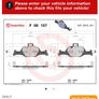 bmw brembo front brake pads, 3,4,5 series Image 4