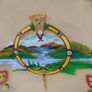 Hand Painted Lady's View Killarney Fire screen Image 3