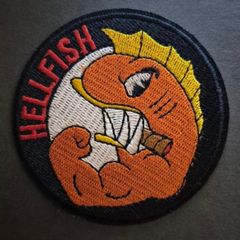 The simpsons, hellfish, Cloth patch.