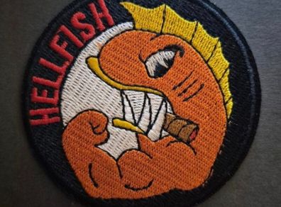 The simpsons, hellfish, Cloth patch.