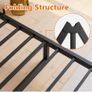 Single Bed Frame,Heavy Duty Metal Platform Bed Image 6
