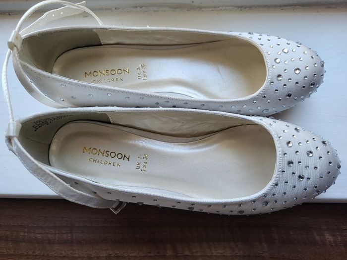 Monsoon Confirmation girl shoes (UK 3/ EU 36)