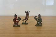 Native American Indians Lead figures x3