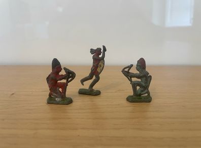 Native American Indians Lead figures x3