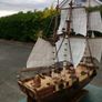 Handmade model ship-12gun briganteen Sarah from Patrick O'Brien novels Image 5