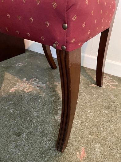 2 upholstered dining chairs