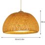 Two NEW rattan ceiling lights Image 7