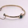 Gold Plated Claddagh Bangle Image 2