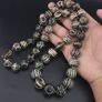 Ancient Burmese Pumtek Pyu PetrifiedWood Beads Necklace Image 3