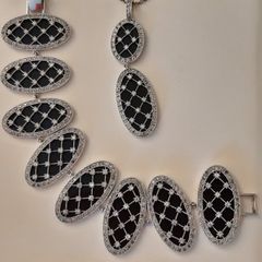 Silver Pendant and Bracelet Set