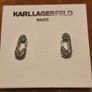 Karl Lagerfeld Crystal Safety Pin Earrings Image 2