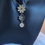 Pilgrim Brown & Cream Flower  Pendant Image 2