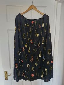 Linen blend skirt H&M