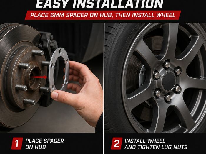 4 x New 6mm Wheel Spacers (6x139.7) Universal - FREE POST