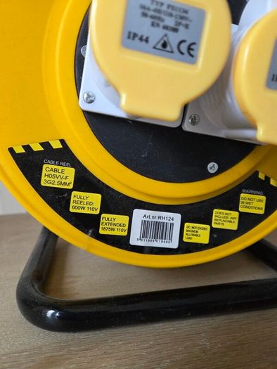 25M Cable Reel, 110V Heavy Duty