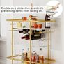 Drinks Trolley on Wheels Gold Image 4